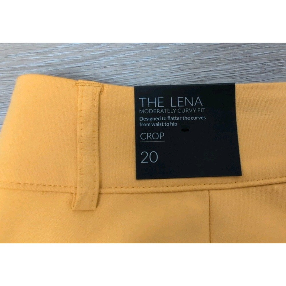 Lane Bryant Women's The Lena Moderately Curvy Fit Crop Pants Yellow Size 20 NWT - Picture 5 of 5